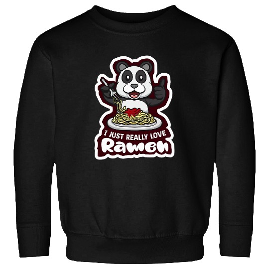 Panda Pet Ramen Tee Ramen Kawaii Anime Panda Cute Manga Lover Sweatshirts