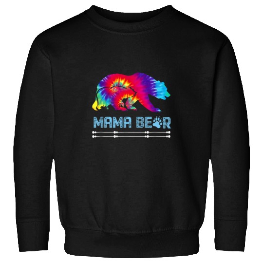 Bear Pet Mama Bear Family Tie Dye Tee Gift for Mom Mother s Day Sweatshirts
