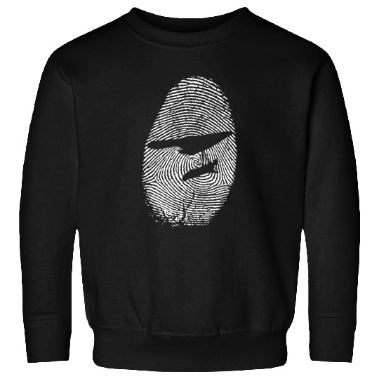 Hang Glider Fingerprint Flying Sport Extreme Delta Glider 9 Sweatshirts