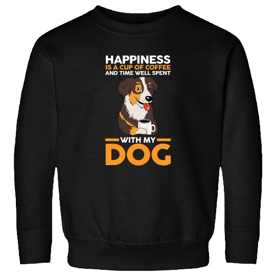 Coffee Dog Australian Shepherd 1 Sweatshirts