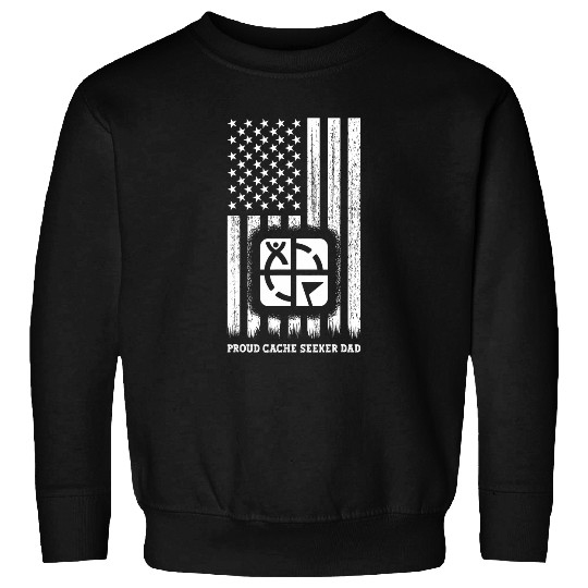 Geocacher Geocaching Supplies Proud Cache Seeker Dad Sweatshirts