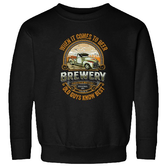 Beer Fun Beer Loving Grandad Dad Design For Old Guys Who Love Beer Sweatshirts