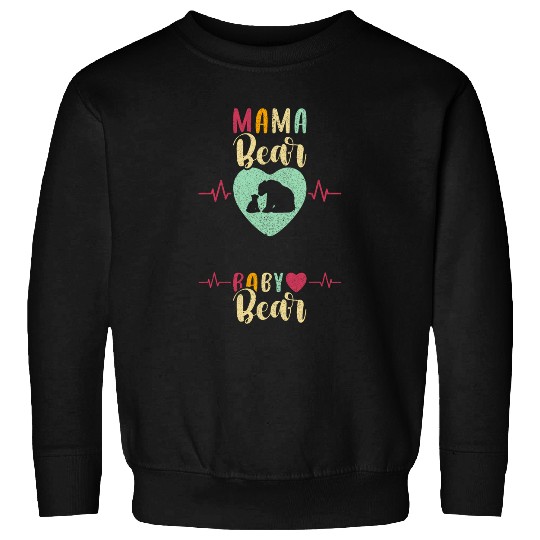 Bear Pet Mama Bear Baby Bear Expecting Mom Pregnancy Reveal Sweatshirts