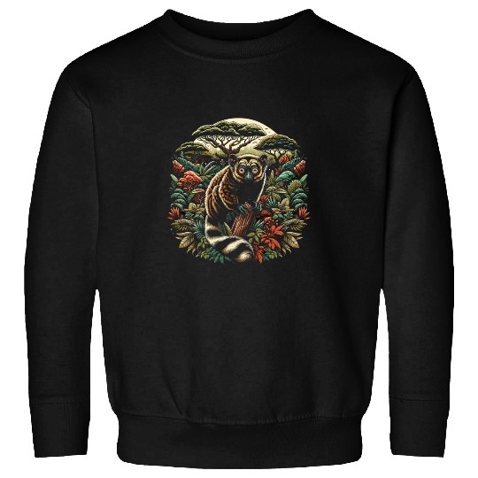 Lemur Pet Aye Aye Face Ayeaye Nocturnal Lemur Wildlife Animal 21 Sweatshirts