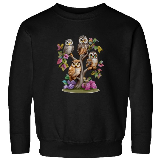 Owl Pet Night Bird Eagle Owl Barn Owl Wisdom Mouse 68 Sweatshirts