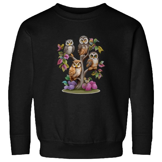 Owl Pet Night Bird Eagle Owl Barn Owl Wisdom Mouse 68 Sweatshirts