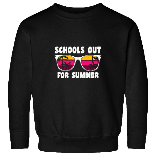 Last Day Of School Retro Schools Out For Summer Teacher 4 Sweatshirts