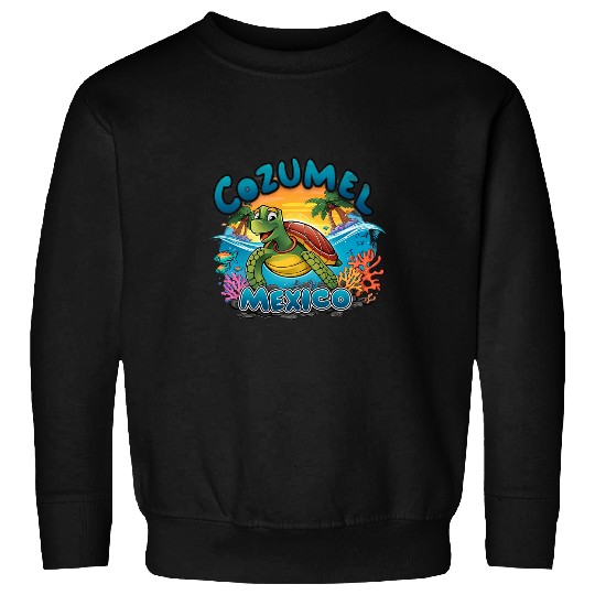 Turtle Pet Cozumel Mexico Vacation Sea Turtle Sweatshirts