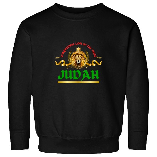Lion Pet Hebrew Israelite YHWH Lion of Judah Yahweh Rastafarian Art 1 Sweatshirts
