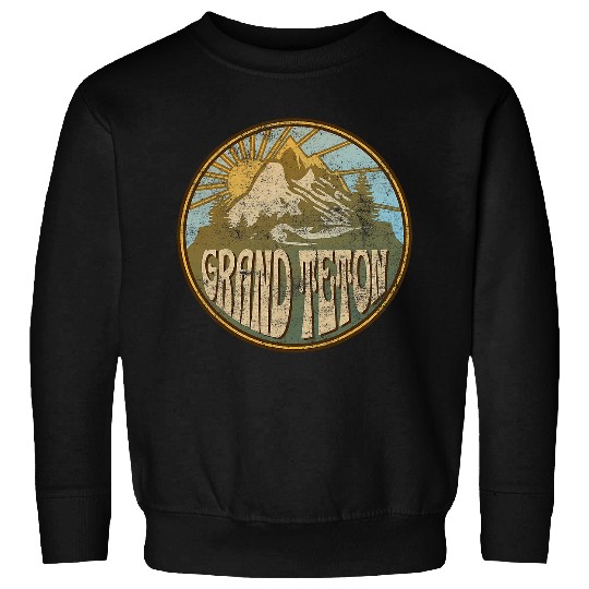 Grand Teton Nature Park Wyoming Mountains Hiking Outdoors Sweatshirts