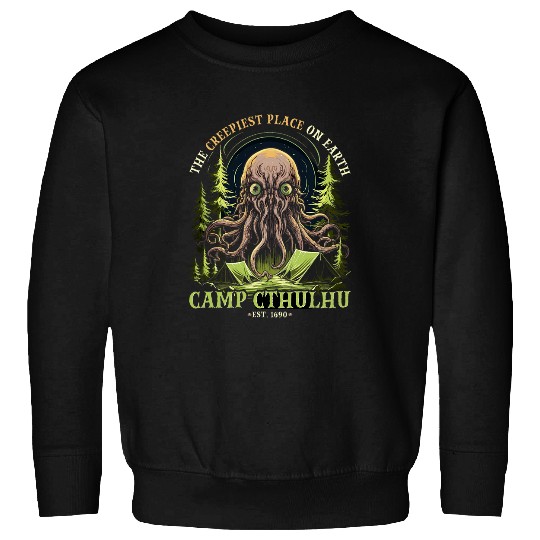 Camp Cthulhu Cosmic Horror Camping Cthulhu 9 Sweatshirts