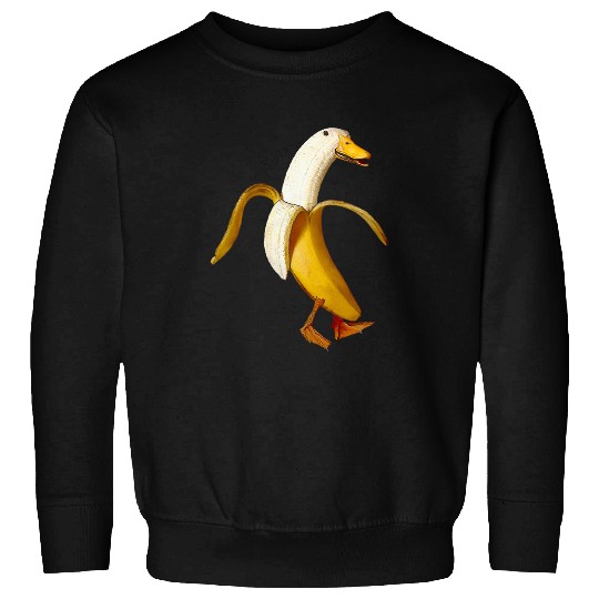 Duck Pet Banana Goose Duck A Funny Animal Sweatshirts