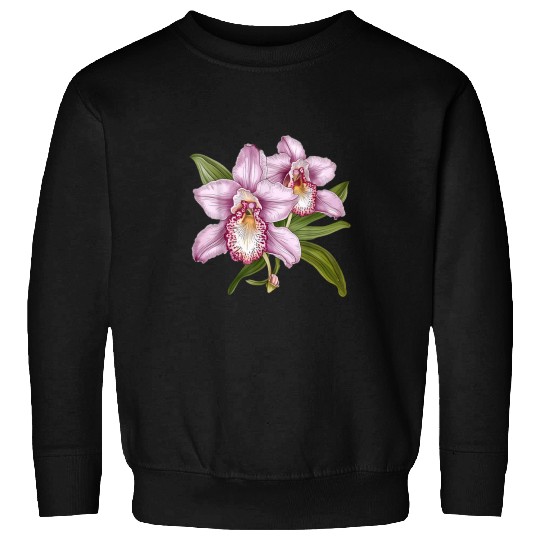 Cattleya Orchid Flower Orchids Lover Sweatshirts