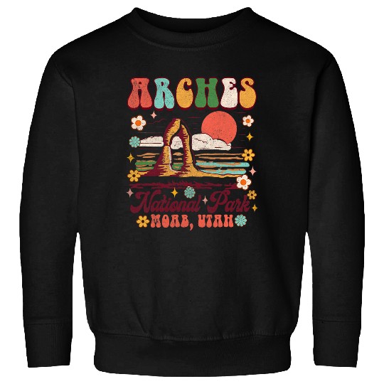Arches National Park Moab Utah 1929 Travel Nature Exploring Sweatshirts