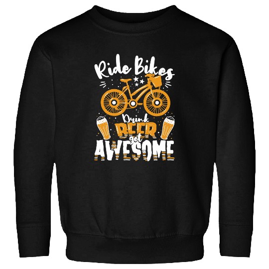Beer Fun Beer Funny cycling beer drinking becomes unique Sweatshirts