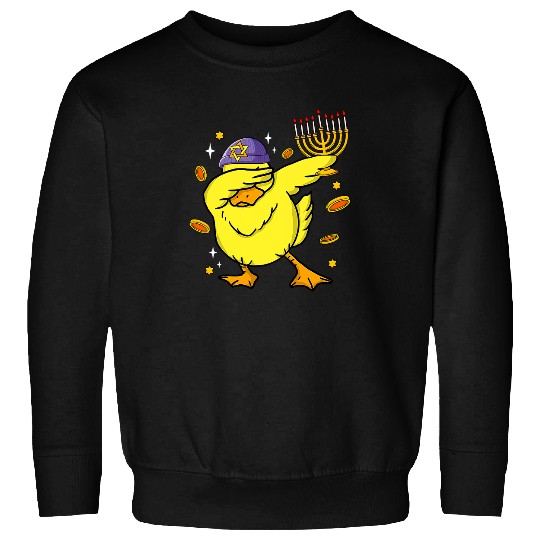 Duck Pet Funny Hanukkah Dabbings Duck Chrismukkah 131 Sweatshirts