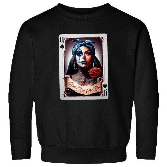SMILE NOW CRY LATER Camisa Chicana Chicano Tattoo Art Clown Sweatshirts