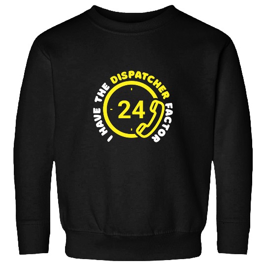 Police Job Phone Thin Yellow Line Emergency Gold Dispatcher Sweatshirts