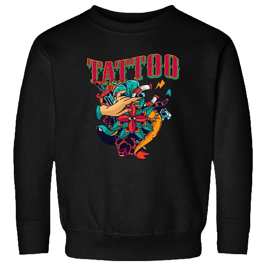 Black Ink Tattoo Artist Tattoo Machine 1 Sweatshirts