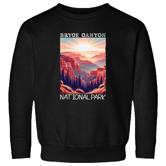 Bryce Canyon National Park Retro Hiking Camping Vacation Sweatshirts
