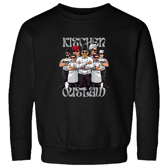 Kitchen Outlaw 2Culinary Gangster Chef Squad Sweatshirts
