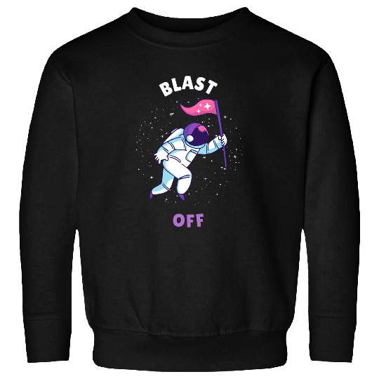 Blast Off Cool Retro Astronaut Designs Present Sweatshirts