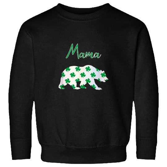 Bear Pet Mama Bear St Patricks Day Shamrock Sweatshirts