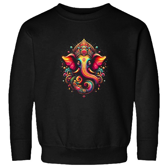 Elephant Pet Ganesh Symbol Yoga Hindu Elephant God Ganesha Puja 8 Sweatshirts
