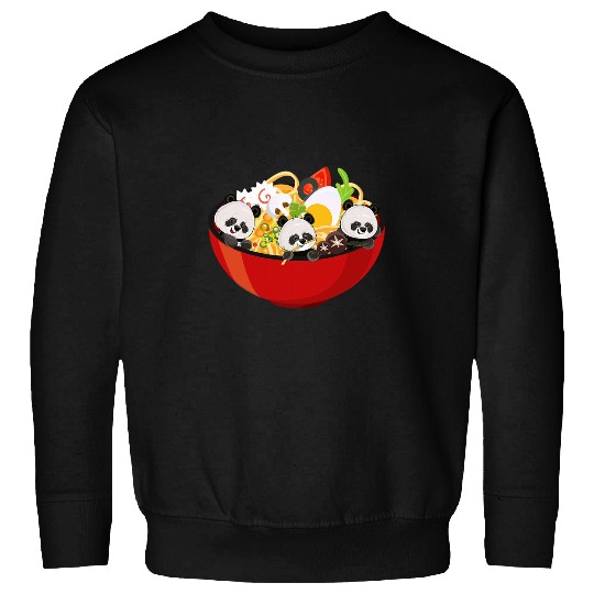 Panda Pet Ramen Tee Kawaii Anime Panda Lover Sweatshirts