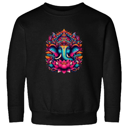 Elephant Pet Ganesh Symbol Yoga Hindu Elephant God Ganesha Puja 5 8 Sweatshirts