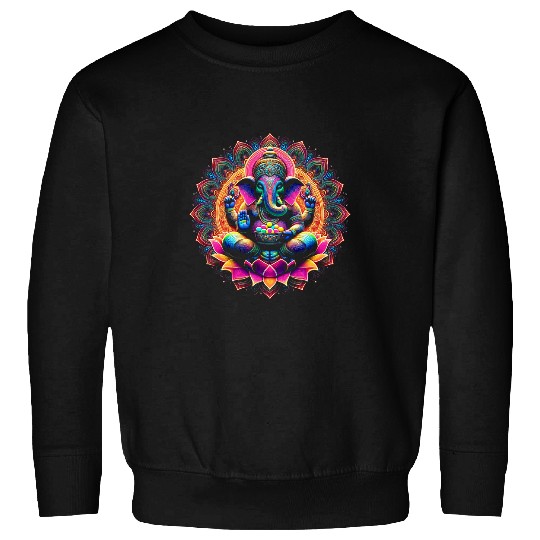 Elephant Pet Ganesh Symbol Yoga Hindu Elephant God Ganesha Puja 08 8 Sweatshirts