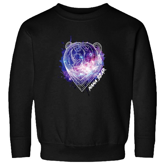 Bear Pet Nana Bear Geometric Animal Wildlife Cool Starry Art Sweatshirts
