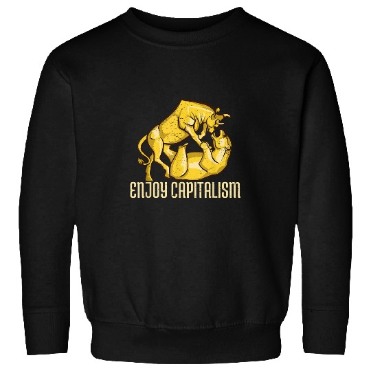 Bear Pet Enjoy Capitalism Bull Bear Fight Purse Animals Stocks Sweatshirts