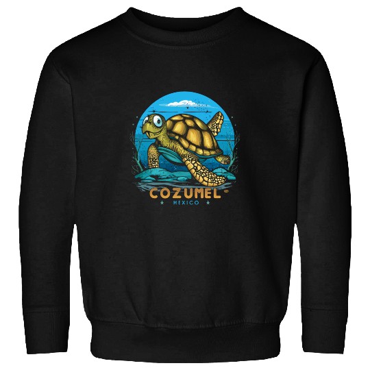 Turtle Pet Cozumel Mexico Sea Turtle Sweatshirts