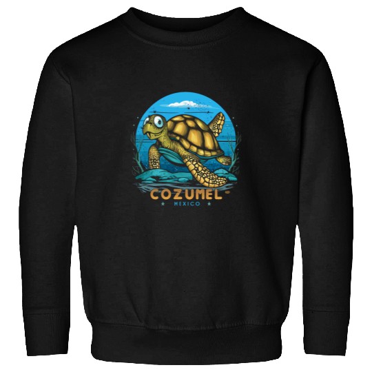 Turtle Pet Cozumel Mexico Sea Turtle Sweatshirts