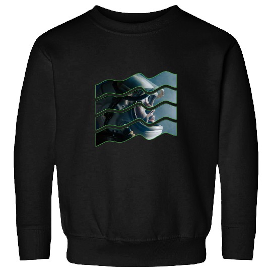 Black Woman Astronaut s Thought Waves s Modern Art Sweatshirts