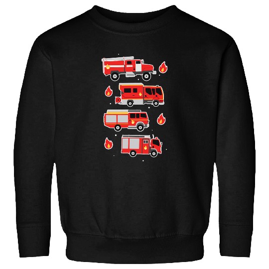 Firefighter Job vehicles for boys Sweatshirts