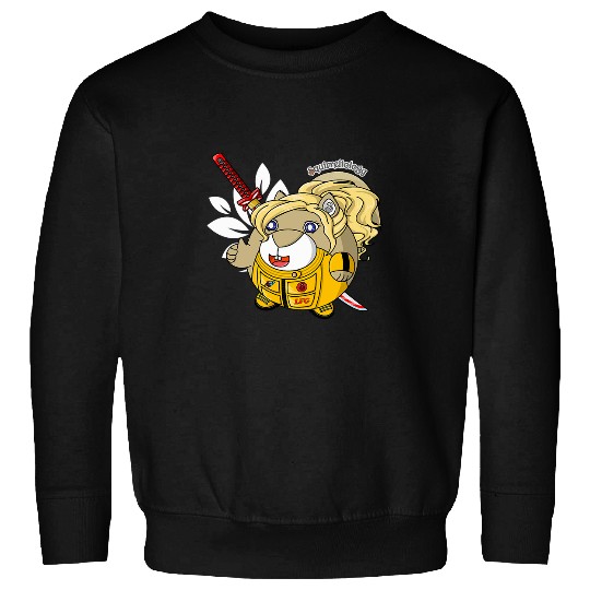 Squirrel Pet cute squirrel with a flower katana Sweatshirts