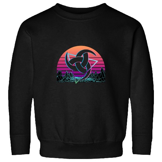Celtic Knot Horn Of Odin Viking Retro Sweatshirts