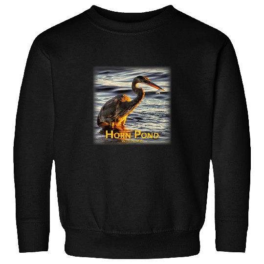 Fishing Great Blue Heron Sweatshirts