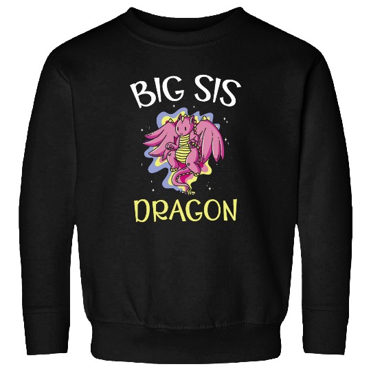 Dragon Pet Big Sis Dragon Sister Sissy Beast Myth Dragon Sweatshirts
