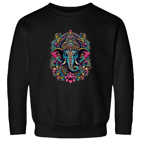 Elephant Pet Ganesh Symbol Yoga Hindu Elephant God Ganesha Puja 42 Sweatshirts