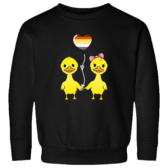 Bear Pet Duck Couple Gay Bear Pride Sweatshirts