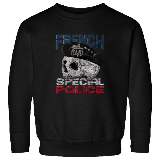 Police Job RAID French Police Tactical Unit 1 Sweatshirts