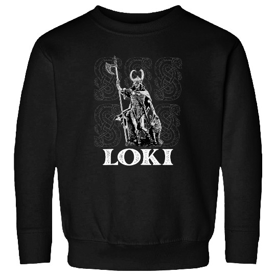 Loki Norse God Viking Mythology God Of Mischief Snake Sweatshirts