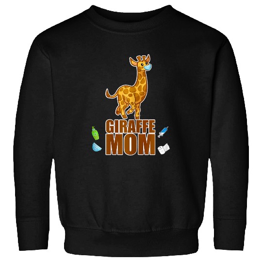 Giraffe Pet moms graphic plus size mors day Sweatshirts