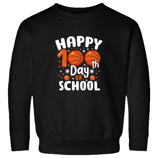 Happy 100th Day Of School 100 Days Matching Basketball Coach Sweatshirts