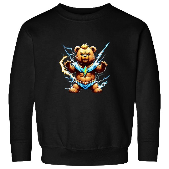 Bear Pet Zeus Greek God of Lighting Thunder Teddy Bear Cartoon 16 Sweatshirts