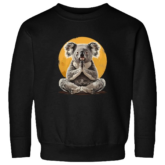 Koala Pet Meditation Yoga Zen Buddha Hindu Buddhist Spiritual Sweatshirts