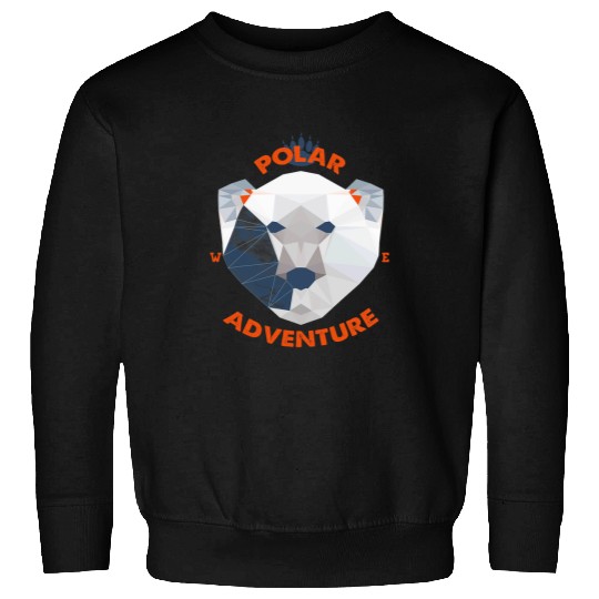 Bear Pet Polygonal Cute Polar Bear Save The North Pole Climate Change Sweatshirts